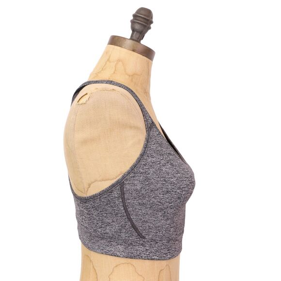 VSX Victoria's Secret Sport Player Crossback Bra M Gray Athletic Mid-Support B75 - Picture 2 of 5